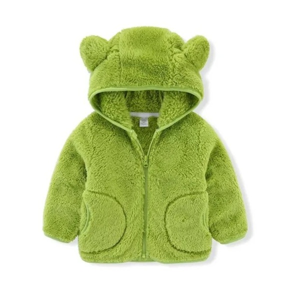 Nordic Fleece Other - KIDS' BEARY COMFY SHERPA
JACKET IN GREEN